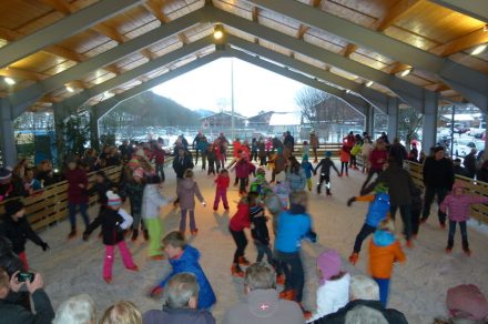 Patinoire en glace naturelle