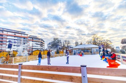 La patinoire et sentier glacé