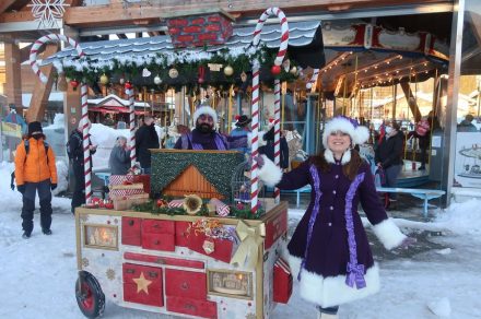 The museum celebrates Christmas