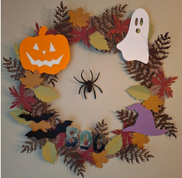 Atelier spécial Halloween "Couronne déco"