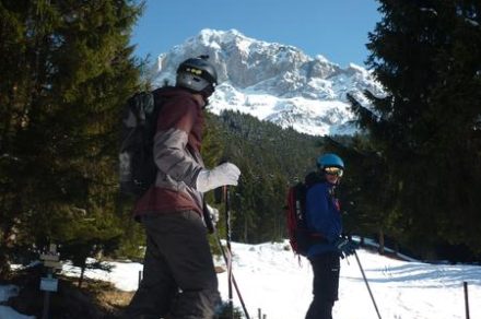 Ski hors piste à Bernex